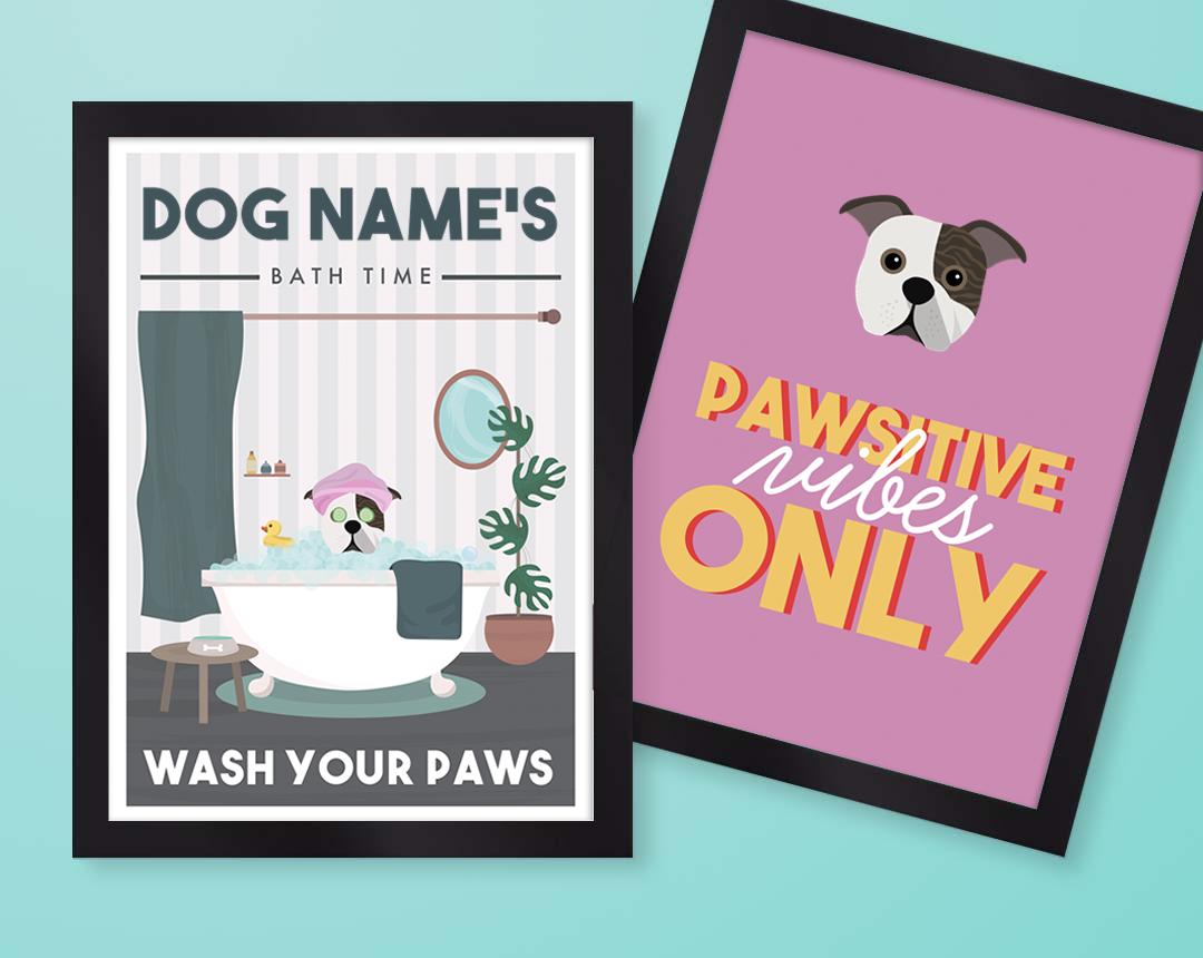 Personalized Dog Wall Art