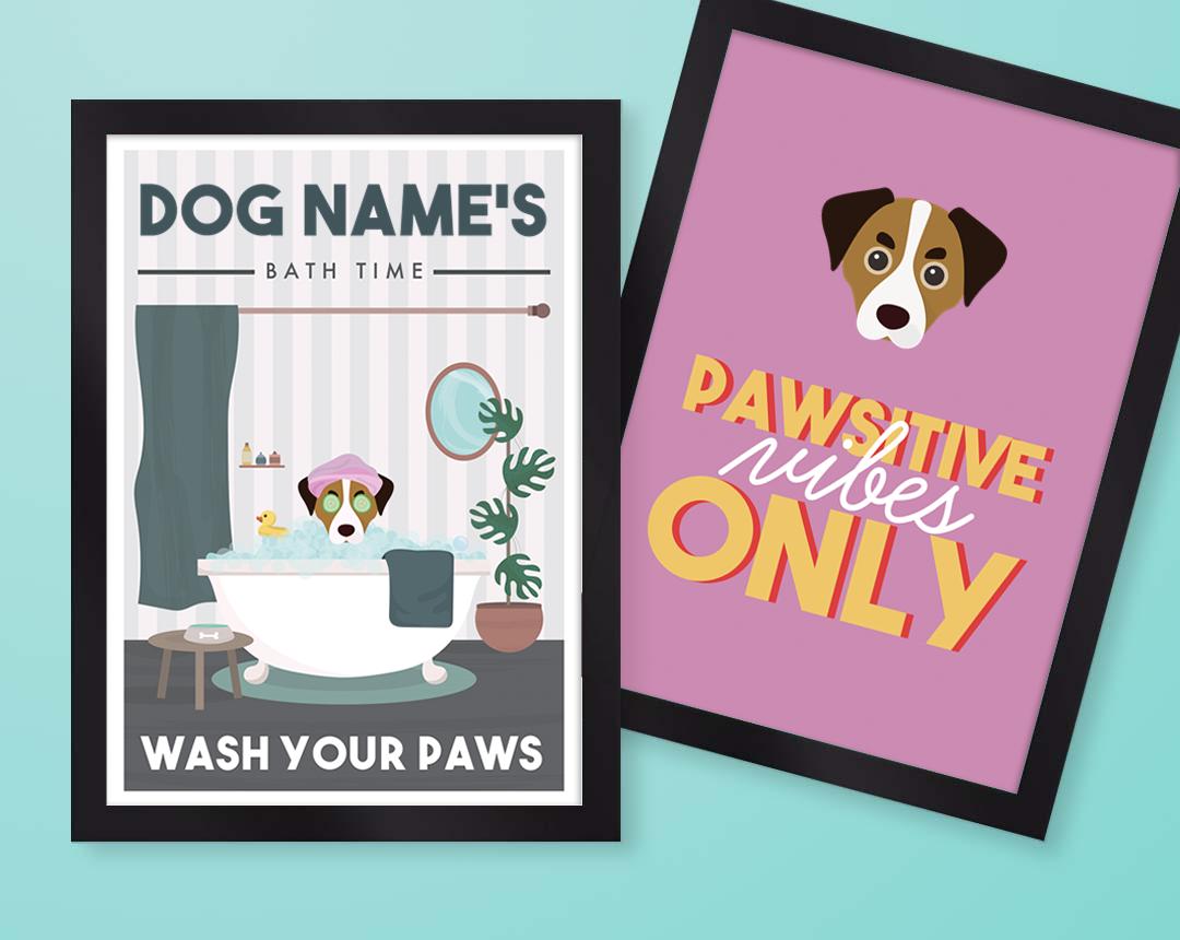 Personalized Dog Wall Art