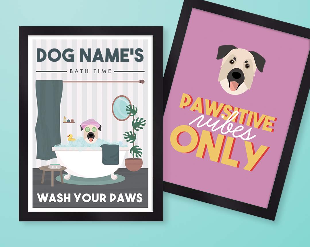 Personalized Dog Wall Art