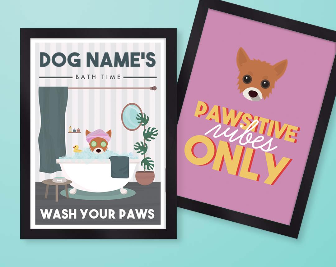 Personalized Dog Wall Art