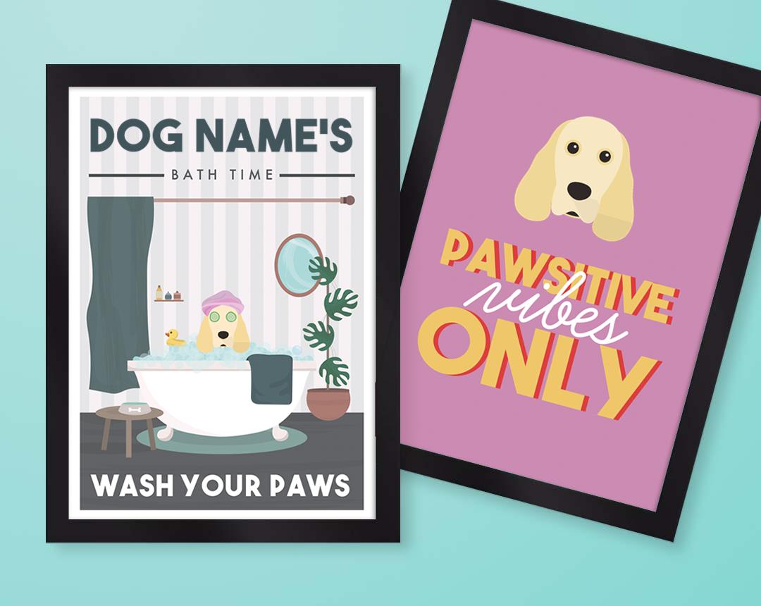 Personalized Dog Wall Art