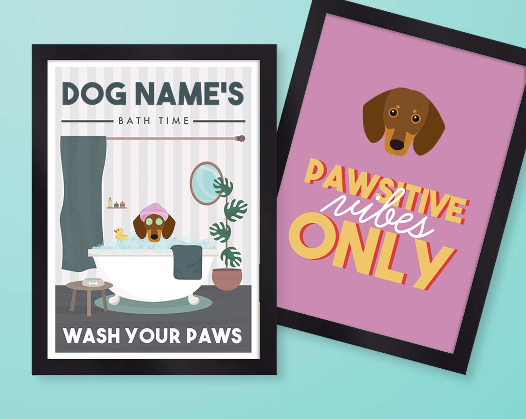 Personalized Dog Wall Art