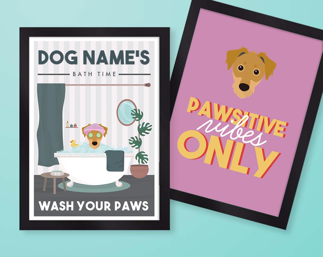 Personalized Dog Wall Art