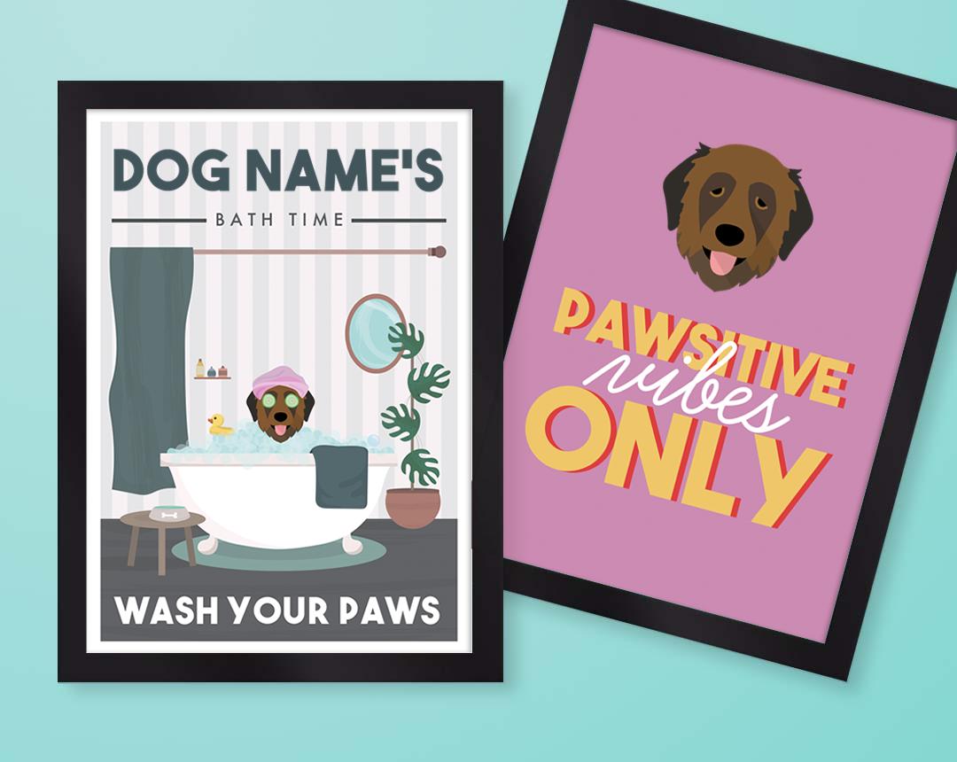 Personalized Dog Wall Art