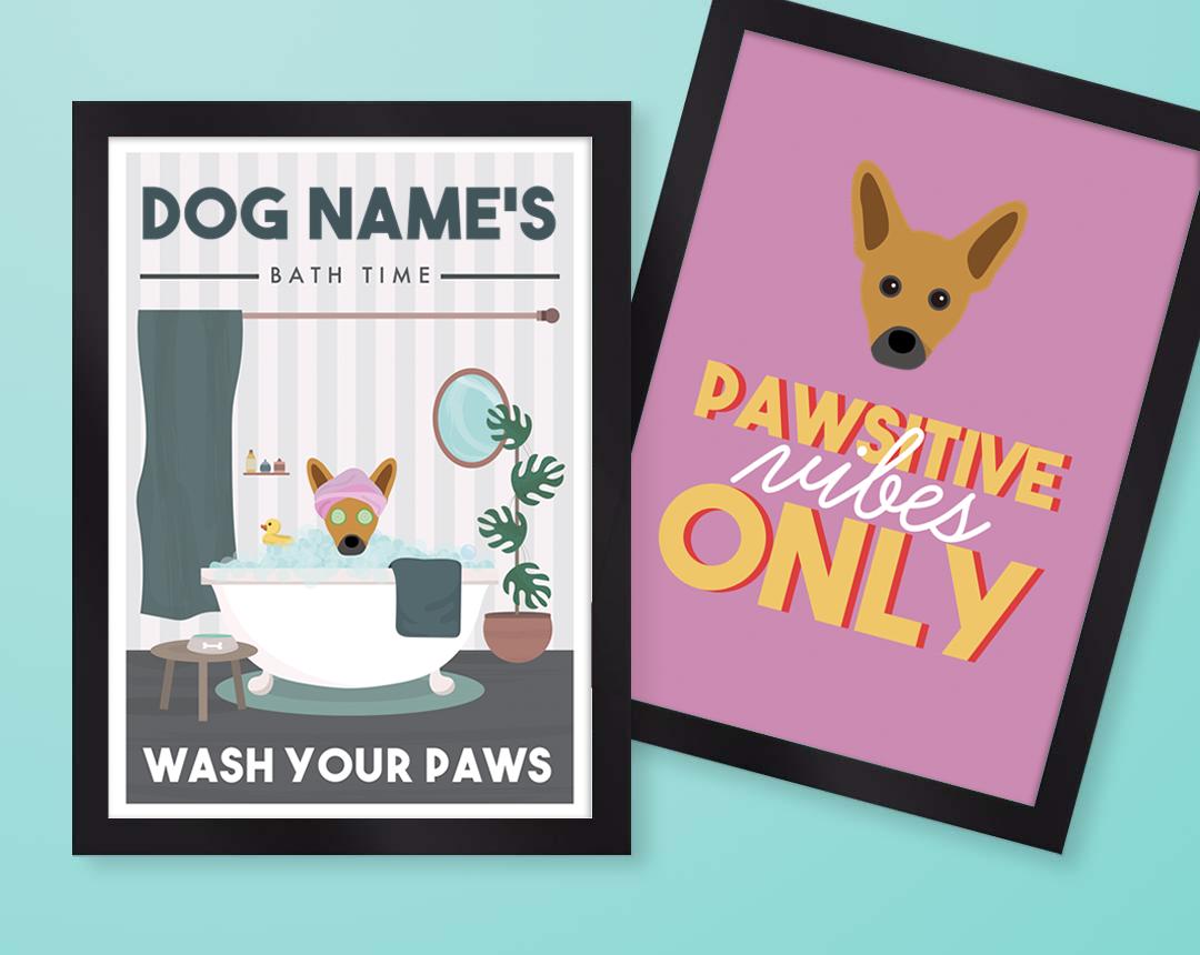 Personalized Dog Wall Art