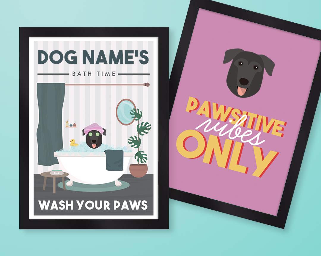 Personalized Dog Wall Art