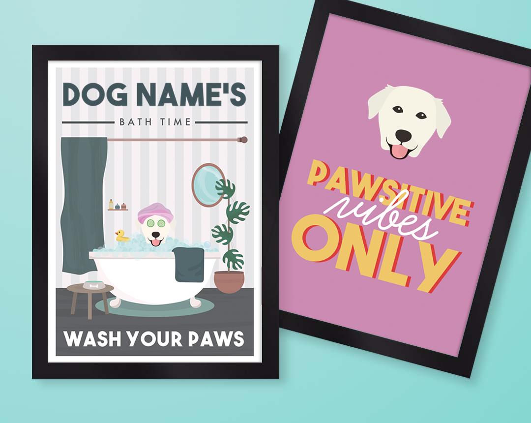 Personalized Dog Wall Art