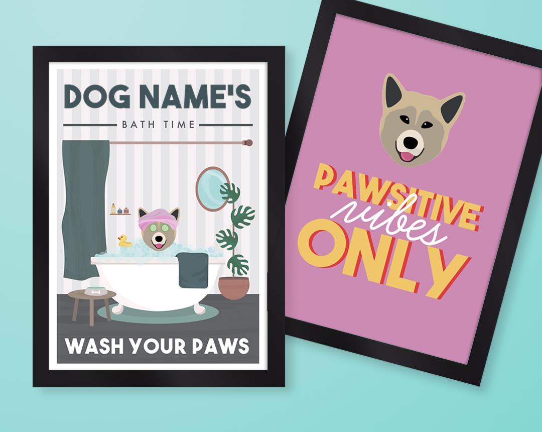 Personalized Dog Wall Art