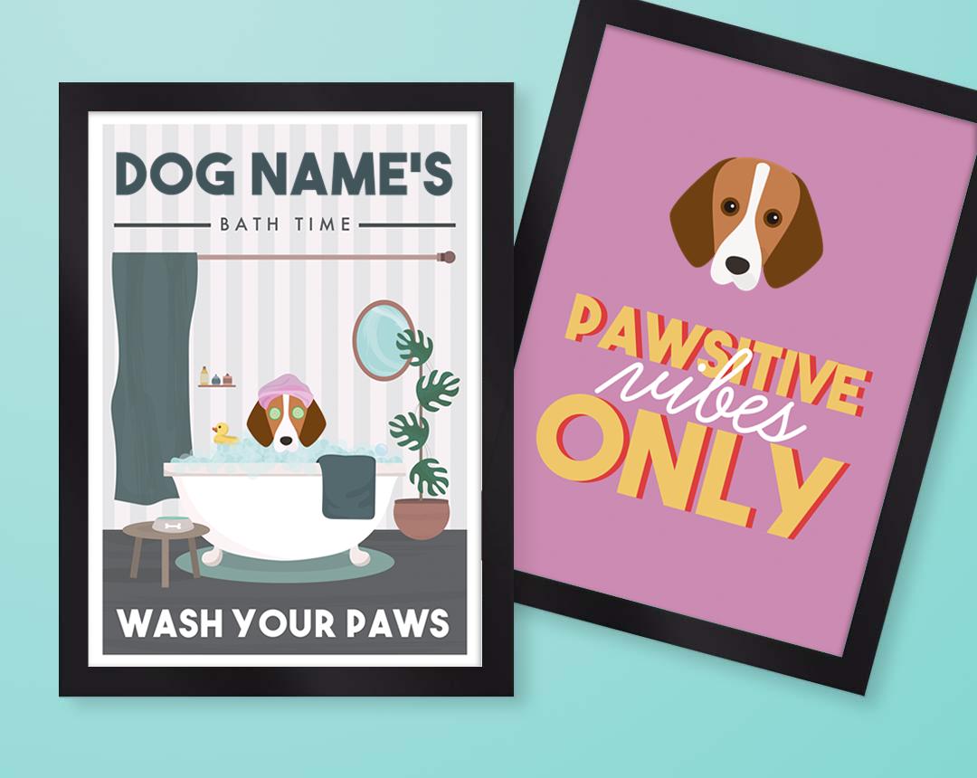 Personalized Dog Wall Art