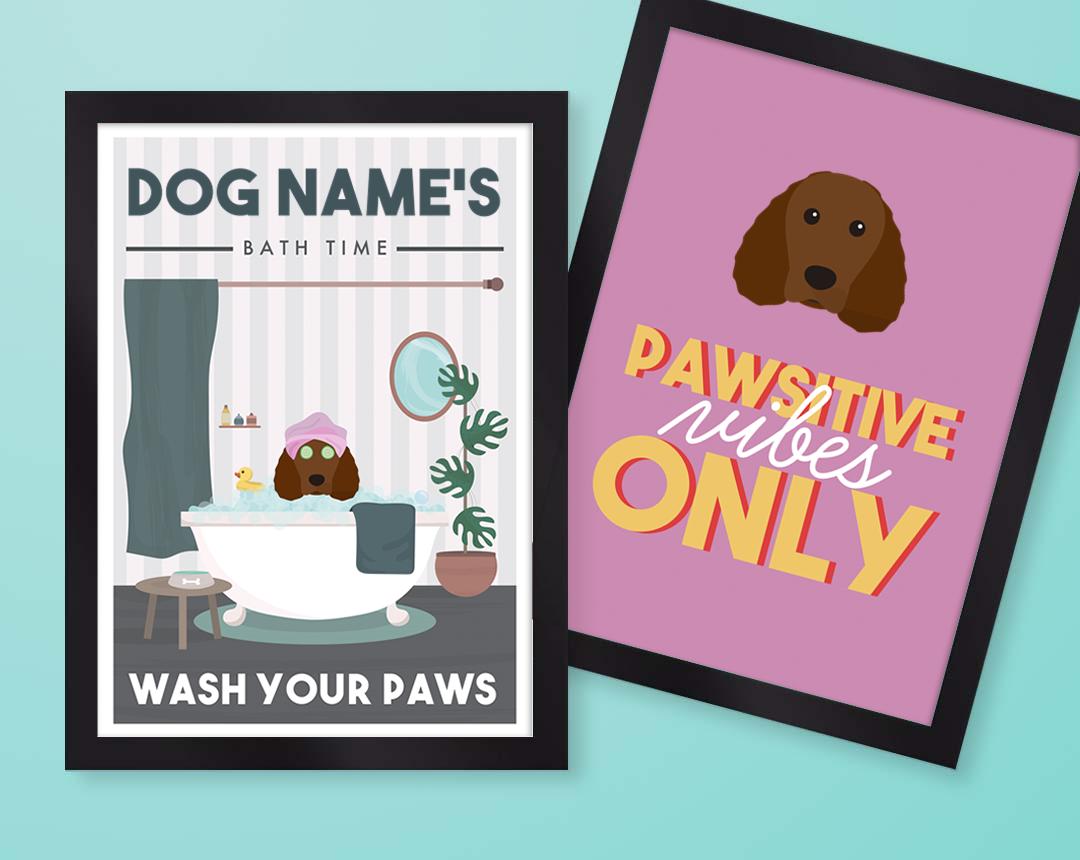 Personalized Dog Wall Art