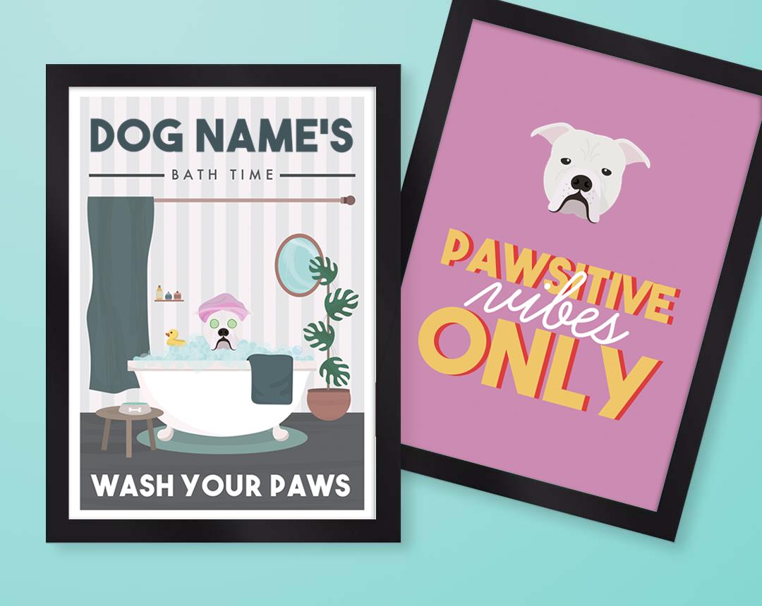 Personalized Dog Wall Art