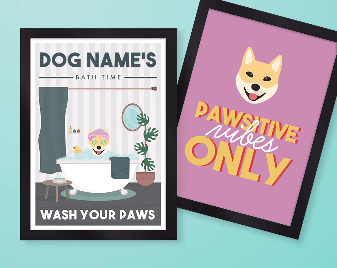 Personalized Dog Wall Art