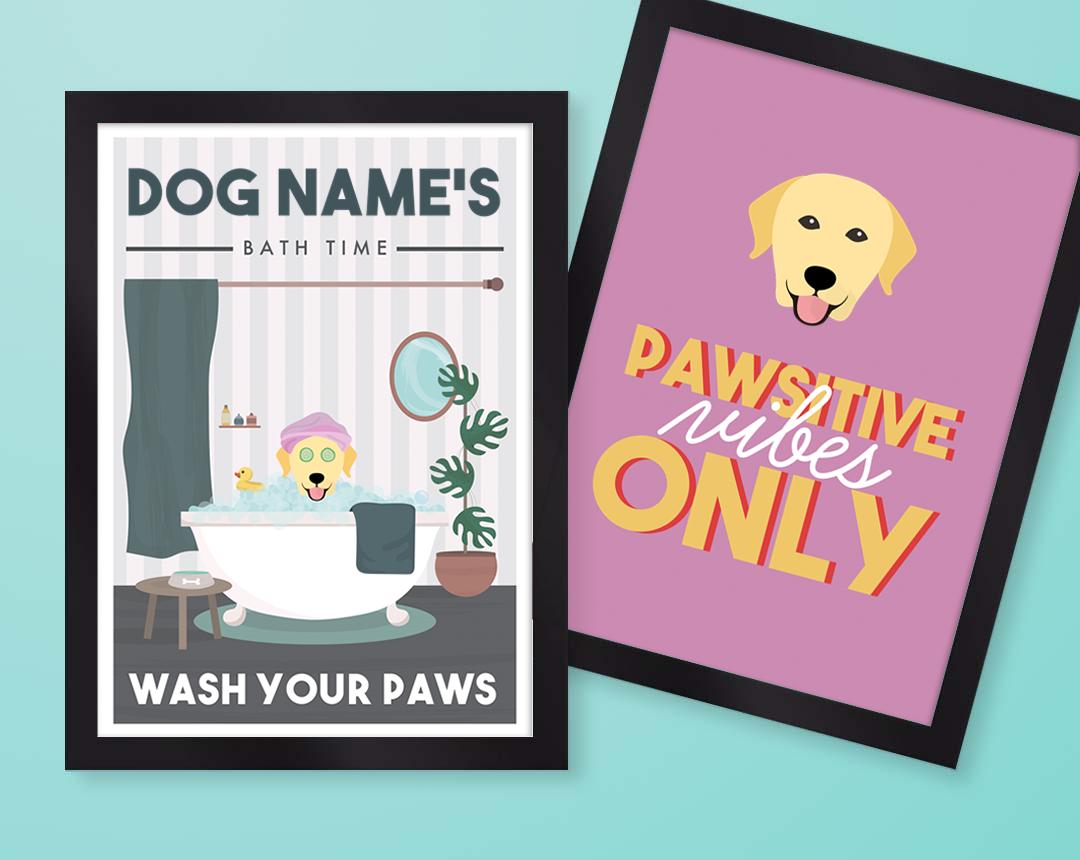 Personalized Dog Wall Art