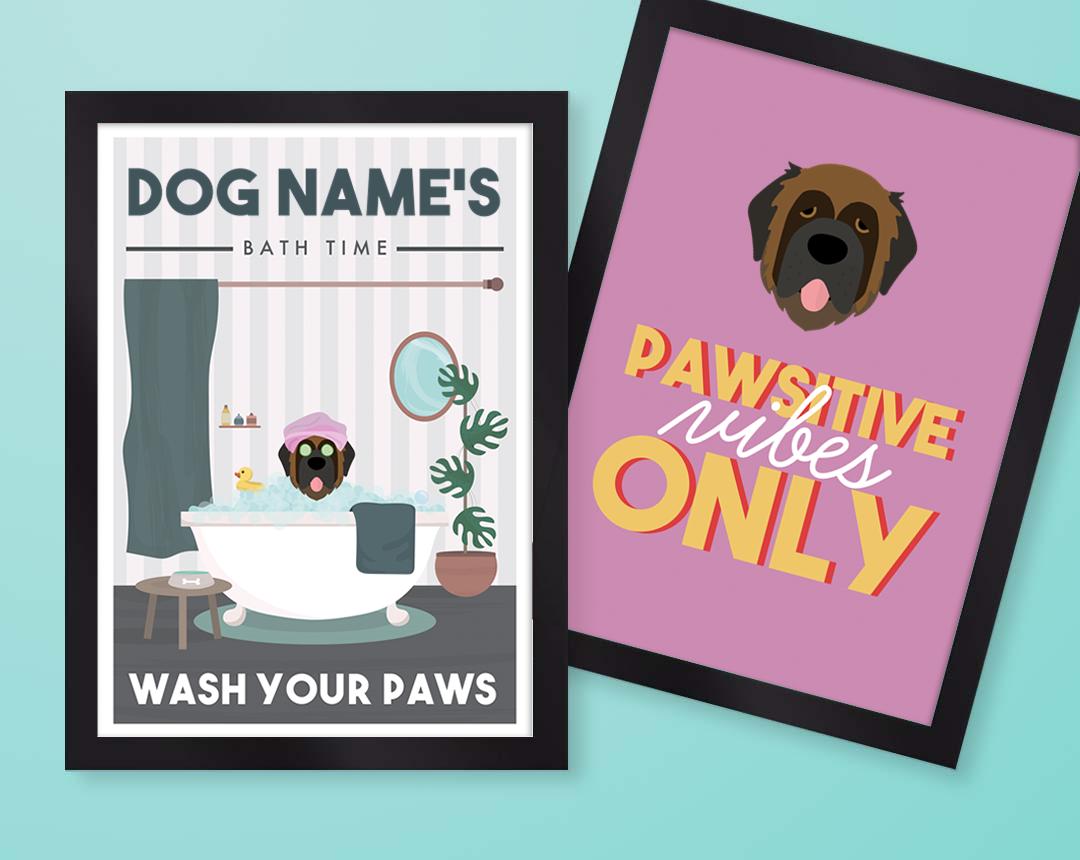 Personalized Dog Wall Art