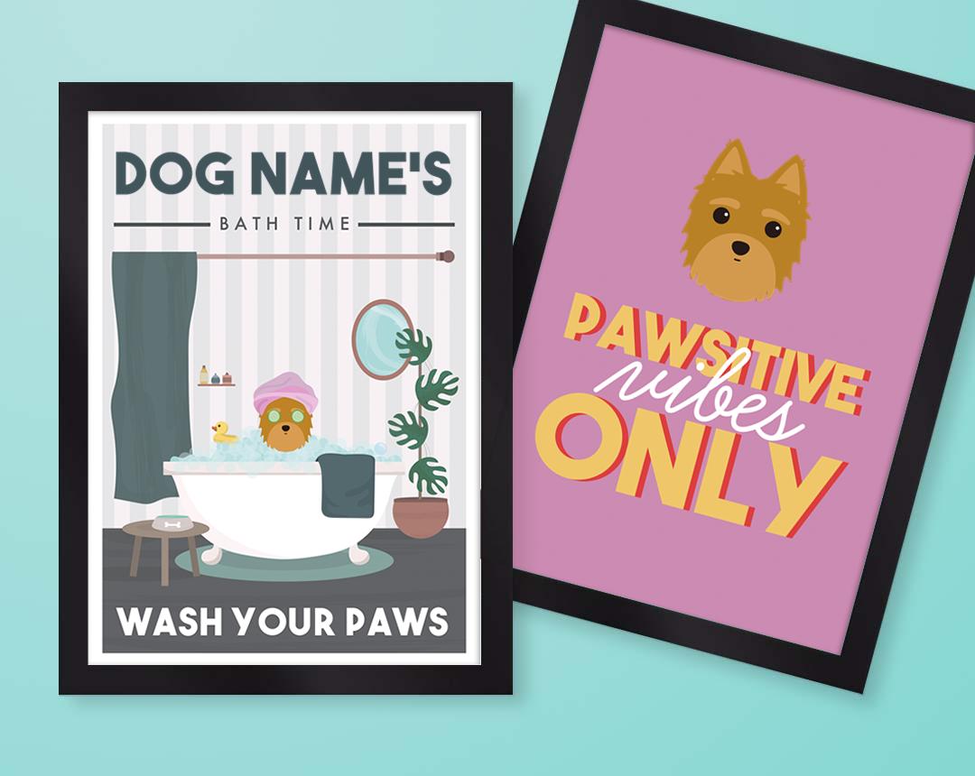 Personalized Dog Wall Art