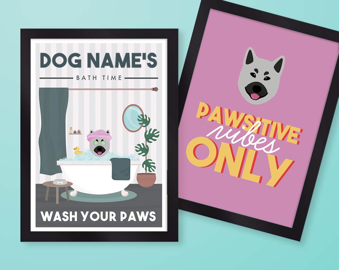 Personalized Dog Wall Art