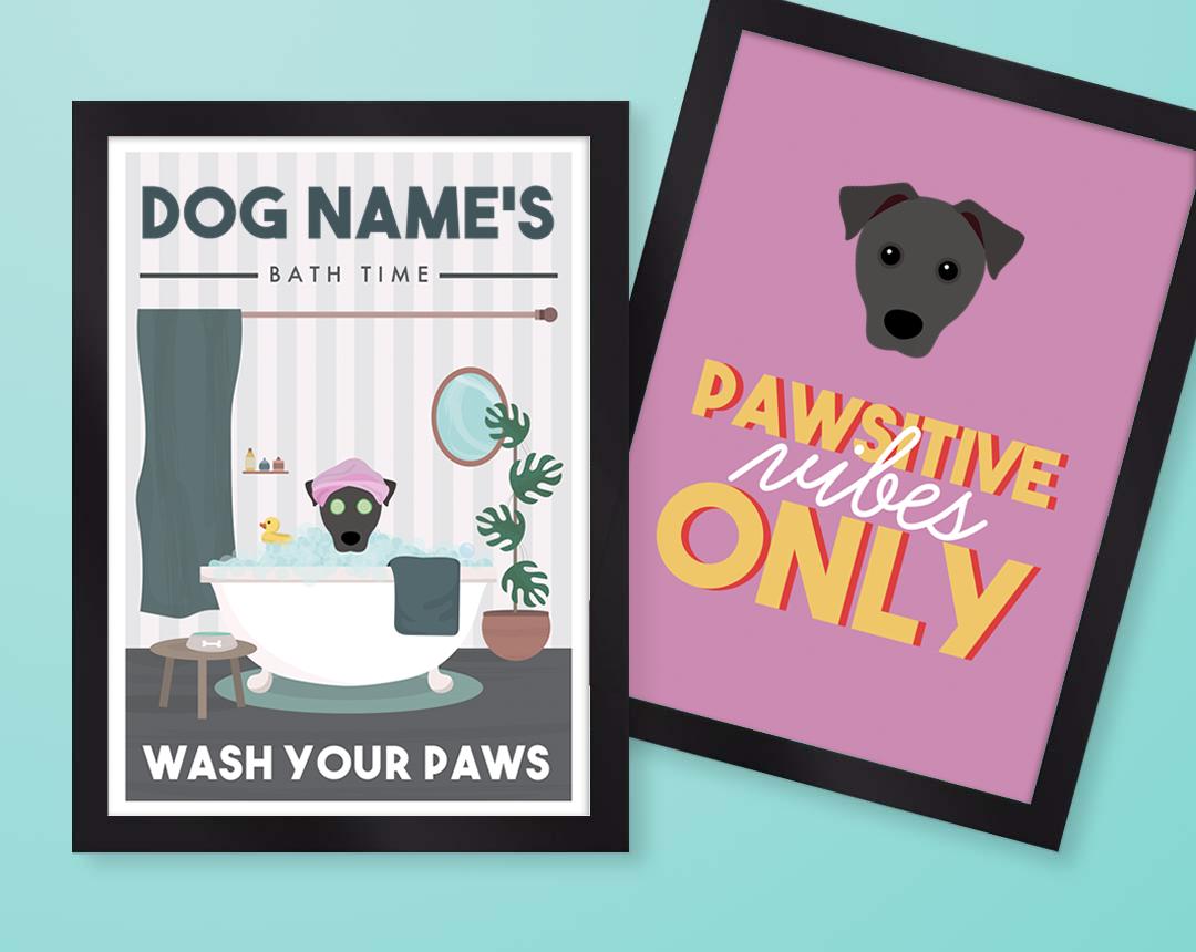 Personalized Dog Wall Art