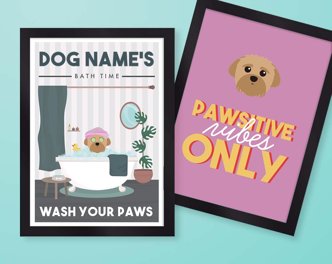 Personalized Dog Wall Art