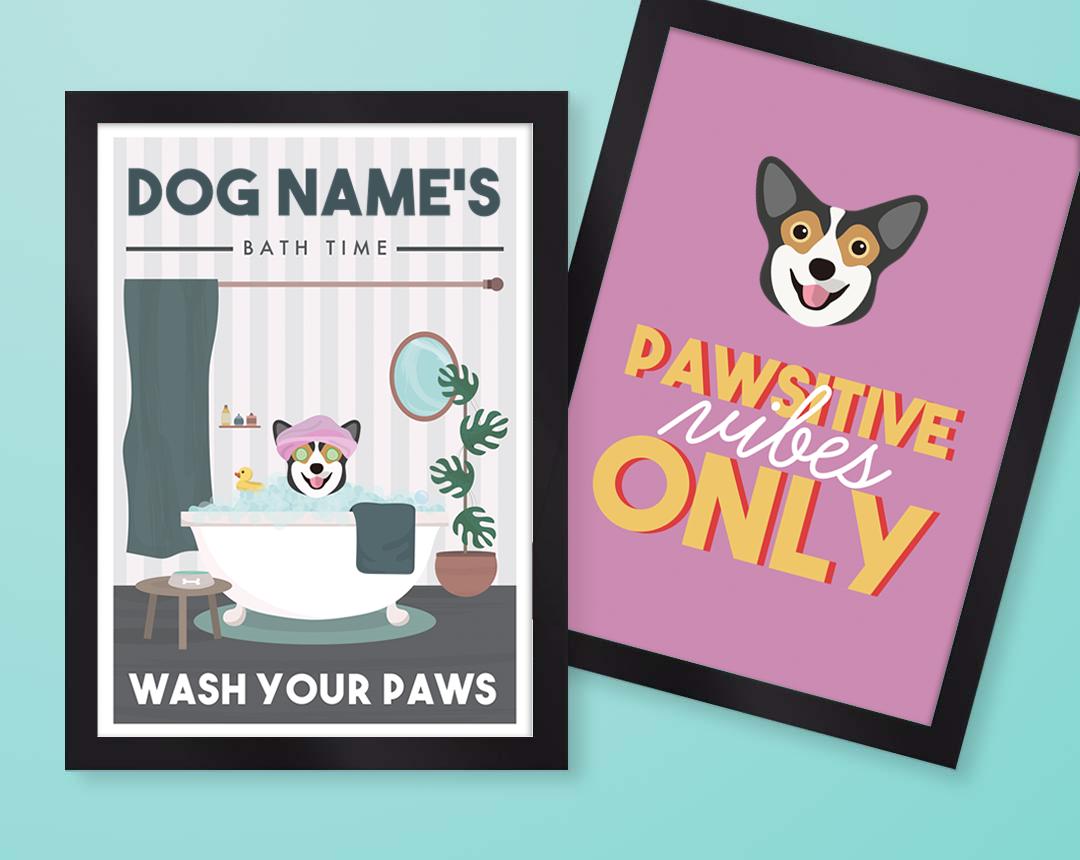 Personalized Dog Wall Art