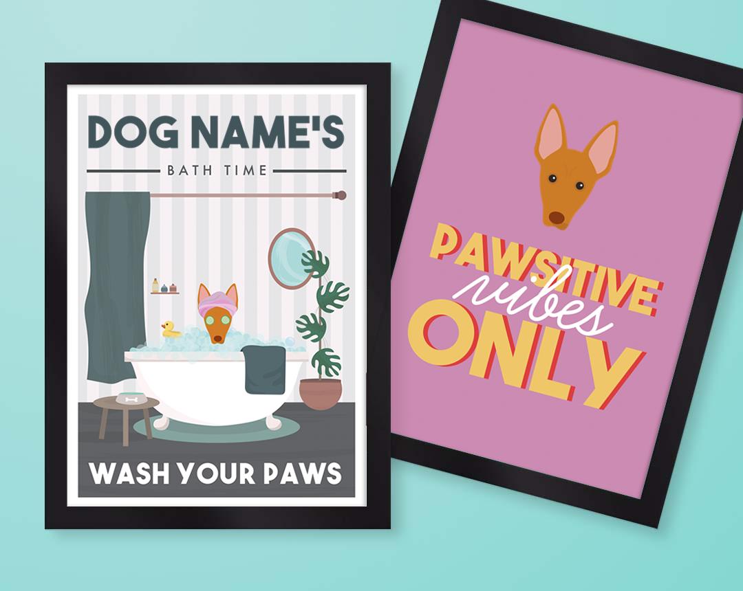 Personalized Dog Wall Art