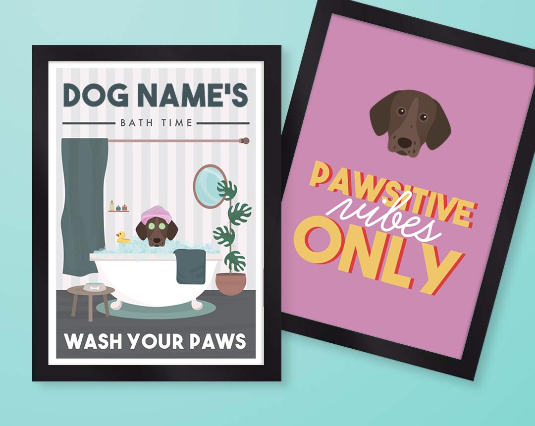 Personalized Dog Wall Art