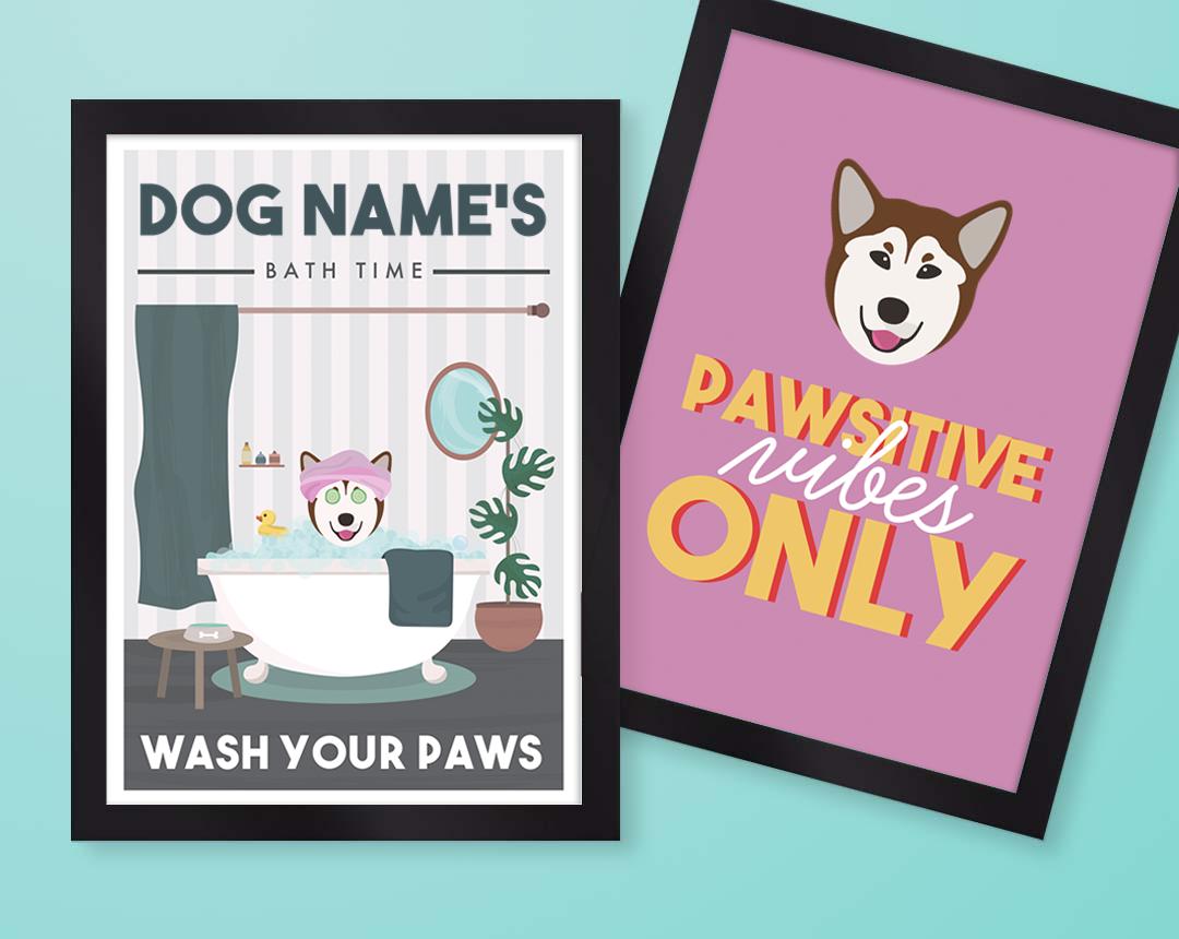 Personalized Dog Wall Art