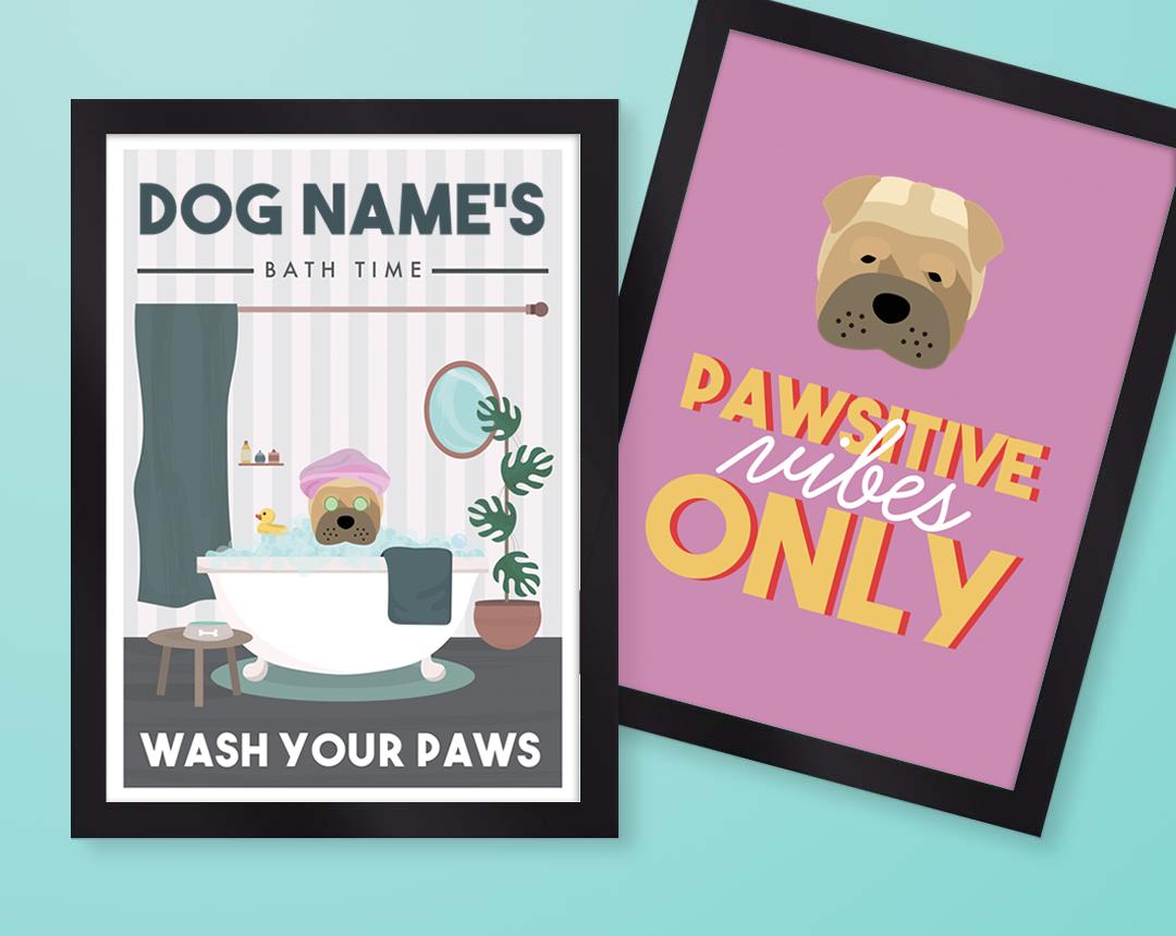 Personalized Dog Wall Art