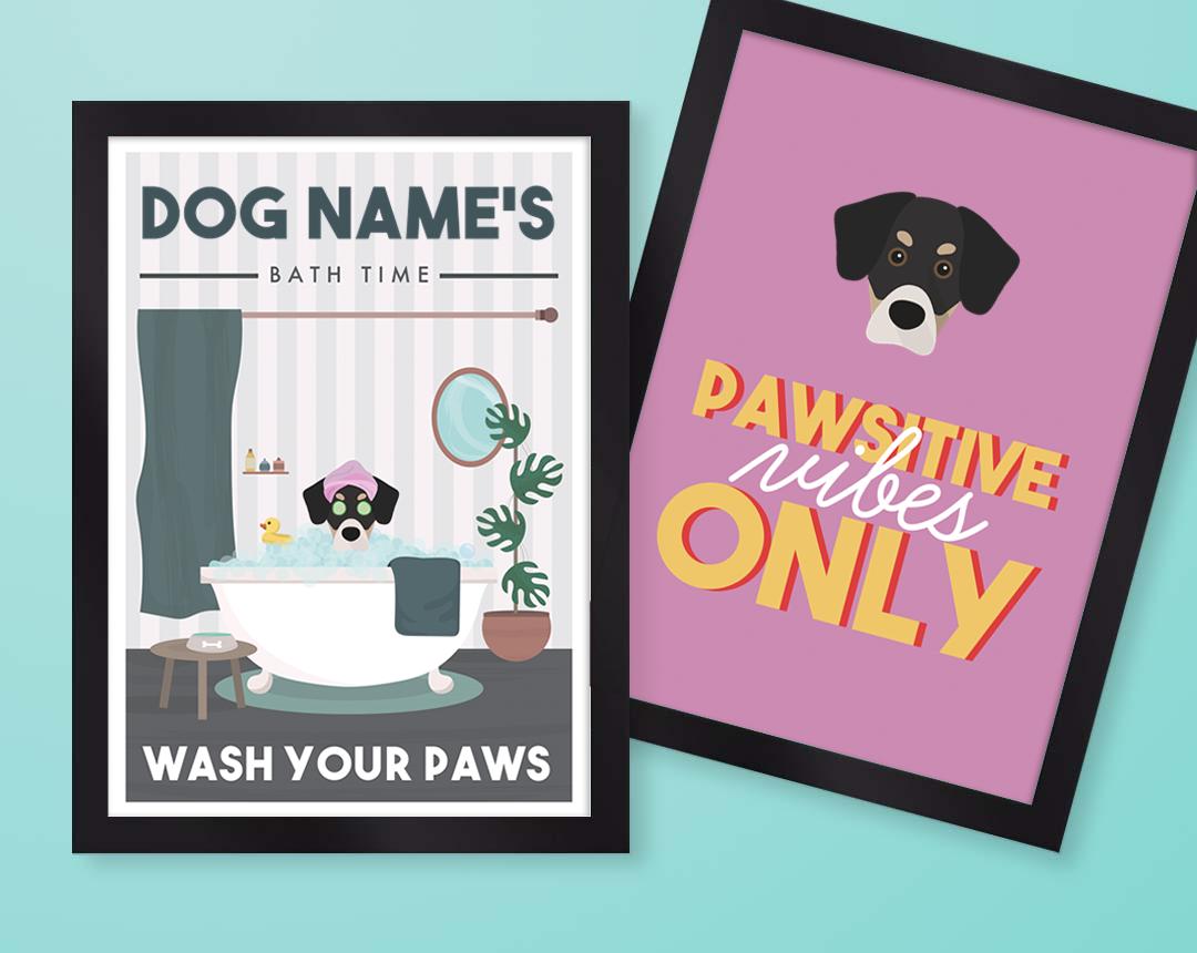 Personalized Dog Wall Art