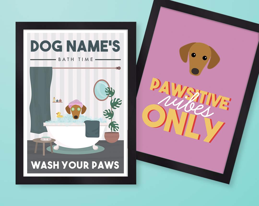 Personalized Dog Wall Art