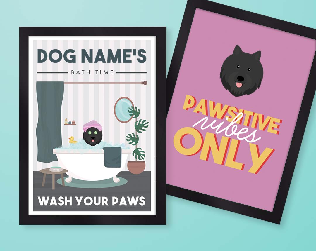 Personalized Dog Wall Art