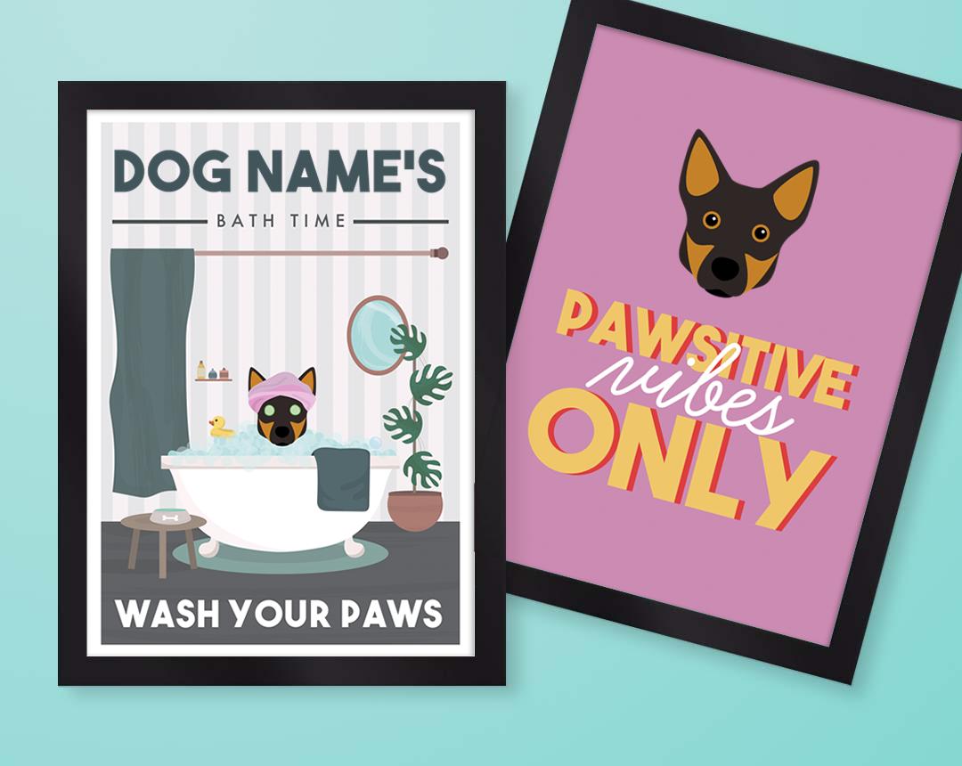 Personalized Dog Wall Art