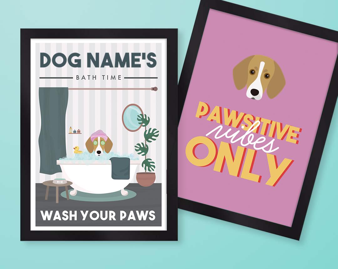 Personalized Dog Wall Art