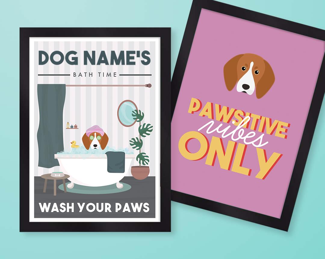 Personalized Dog Wall Art