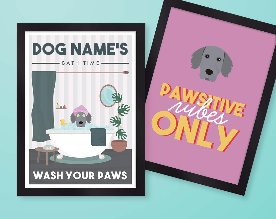 Personalized Dog Wall Art