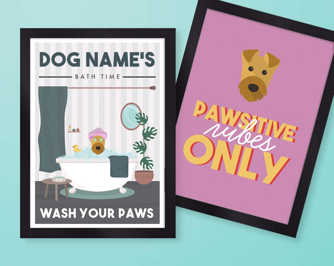 Personalized Dog Wall Art